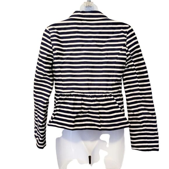 2/$20 Gap Kids Navy Blue & White Stripes Blazer Jacket Size: XXL youth - Picture 5 of 7